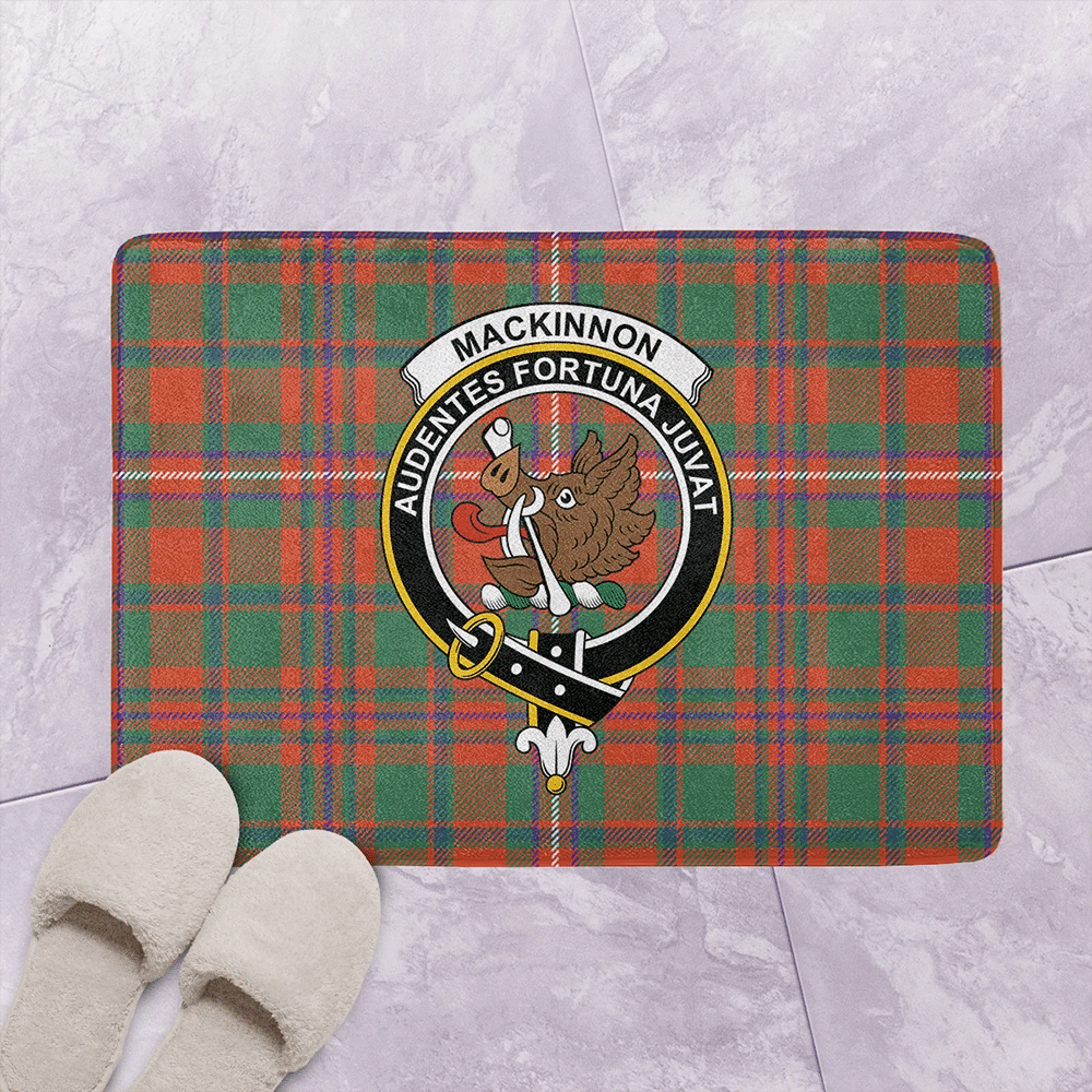 MacKinnon Ancient Tartan Classic Crest Bathroom Mat