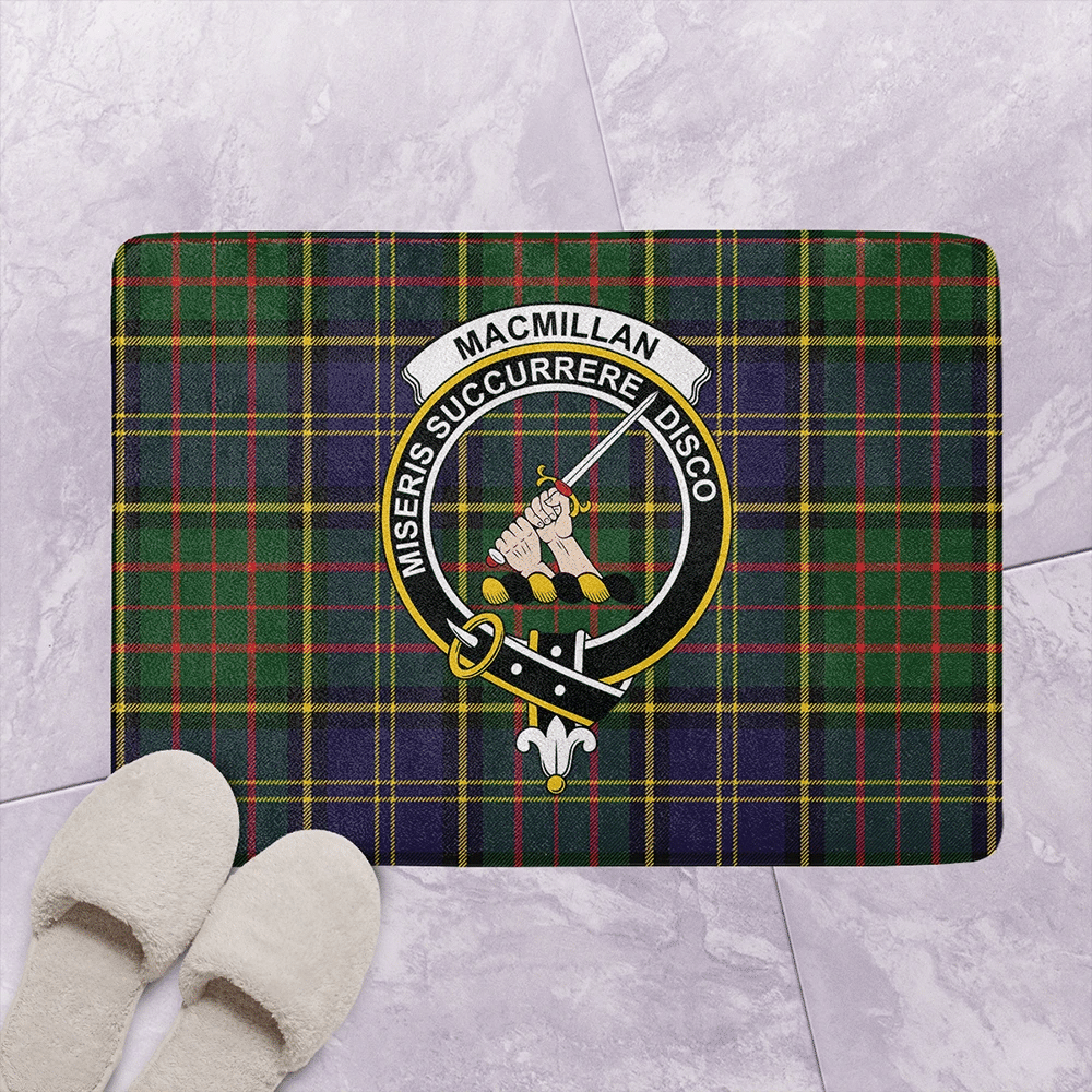 MacMillan Hunting Modern Tartan Classic Crest Bathroom Mat