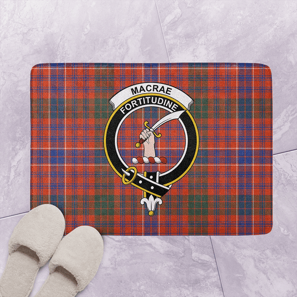 MacRae Ancient Tartan Classic Crest Bathroom Mat