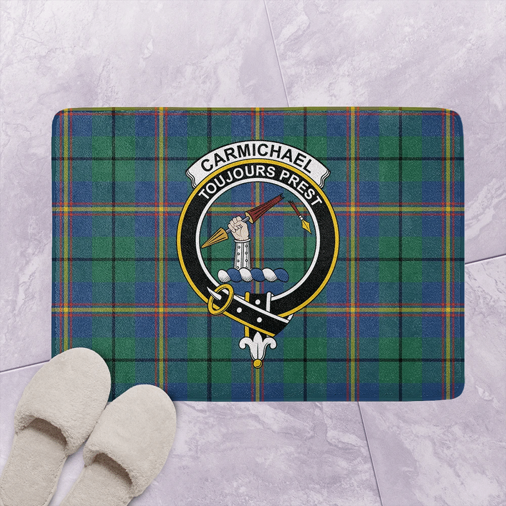 Carmichael Ancient Tartan Classic Crest Bathroom Mat