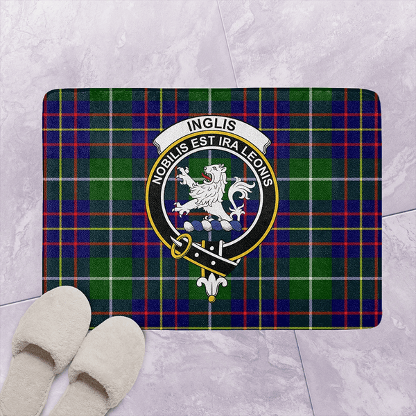 Inglis Modern Tartan Classic Crest Bathroom Mat