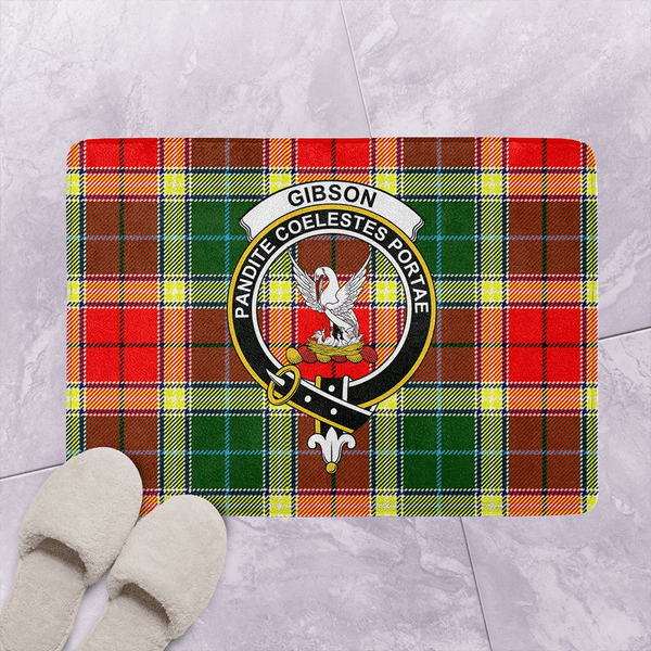 Gibbs Tartan Classic Crest Bathroom Mat