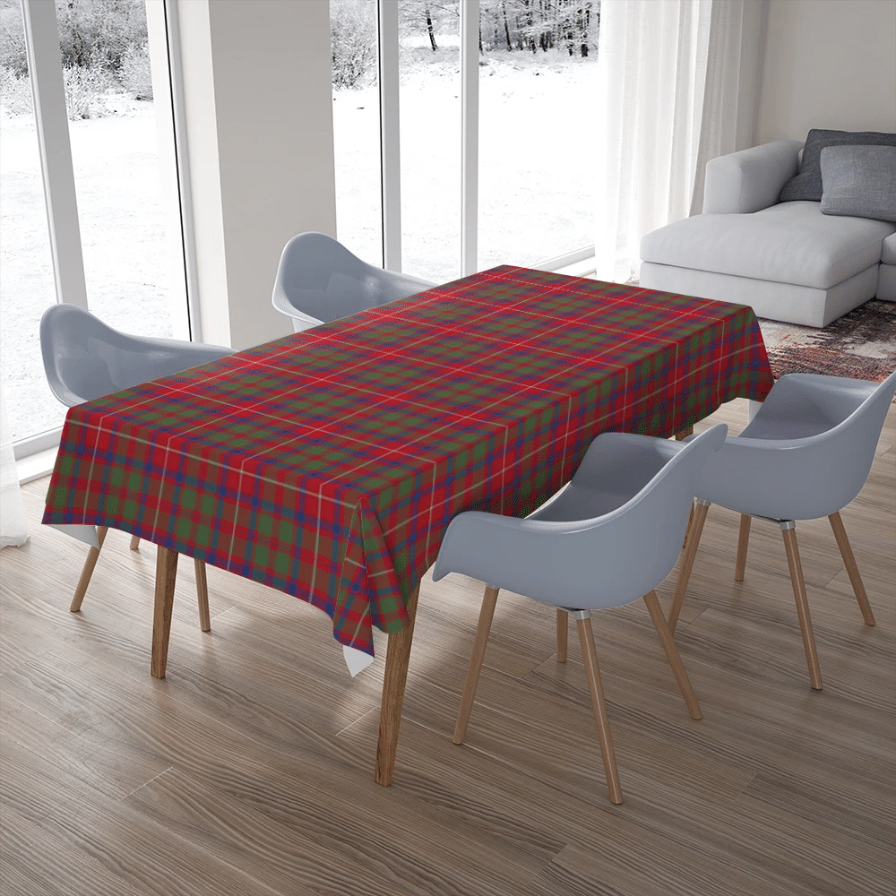 Shaw Red Modern Tartan Classic Tablecloth