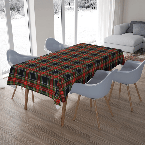 Stewart Black Tartan Classic Tablecloth