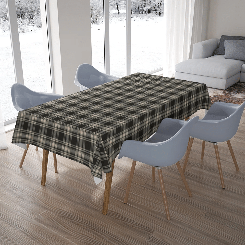 Menzies Black & White Ancient Tartan Classic Tablecloth