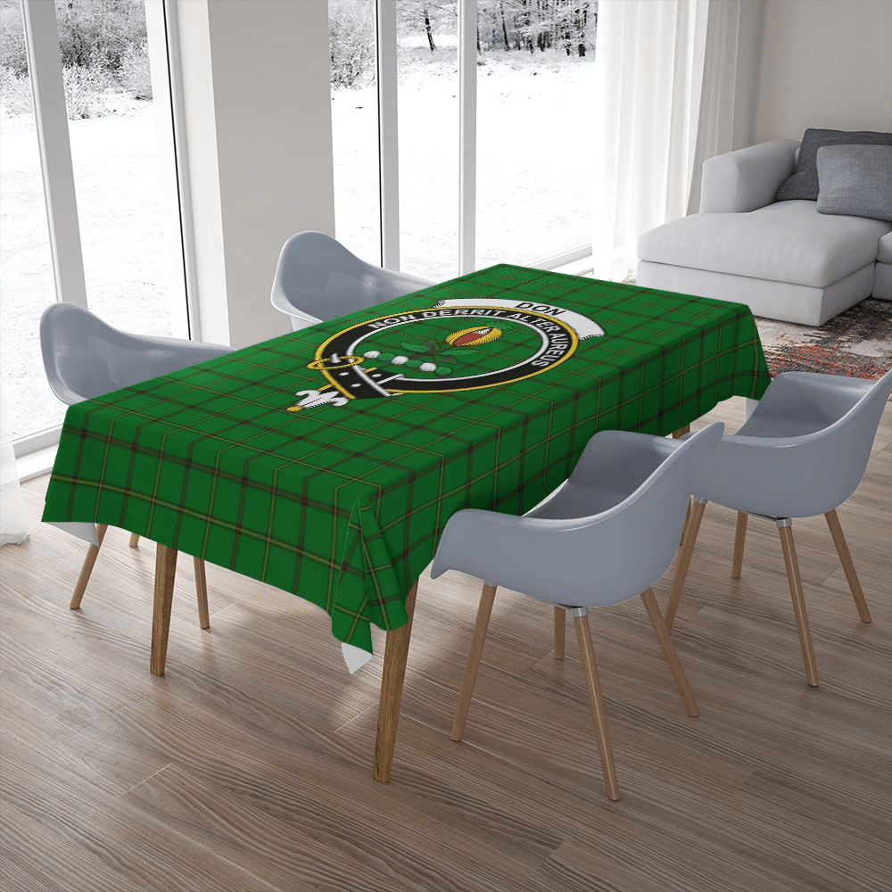 Don (Tribe-of-Mar) Tartan Classic Crest Tablecloth