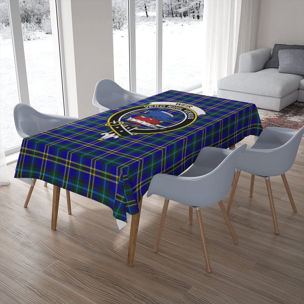 Weir Modern Tartan Classic Crest Tablecloth