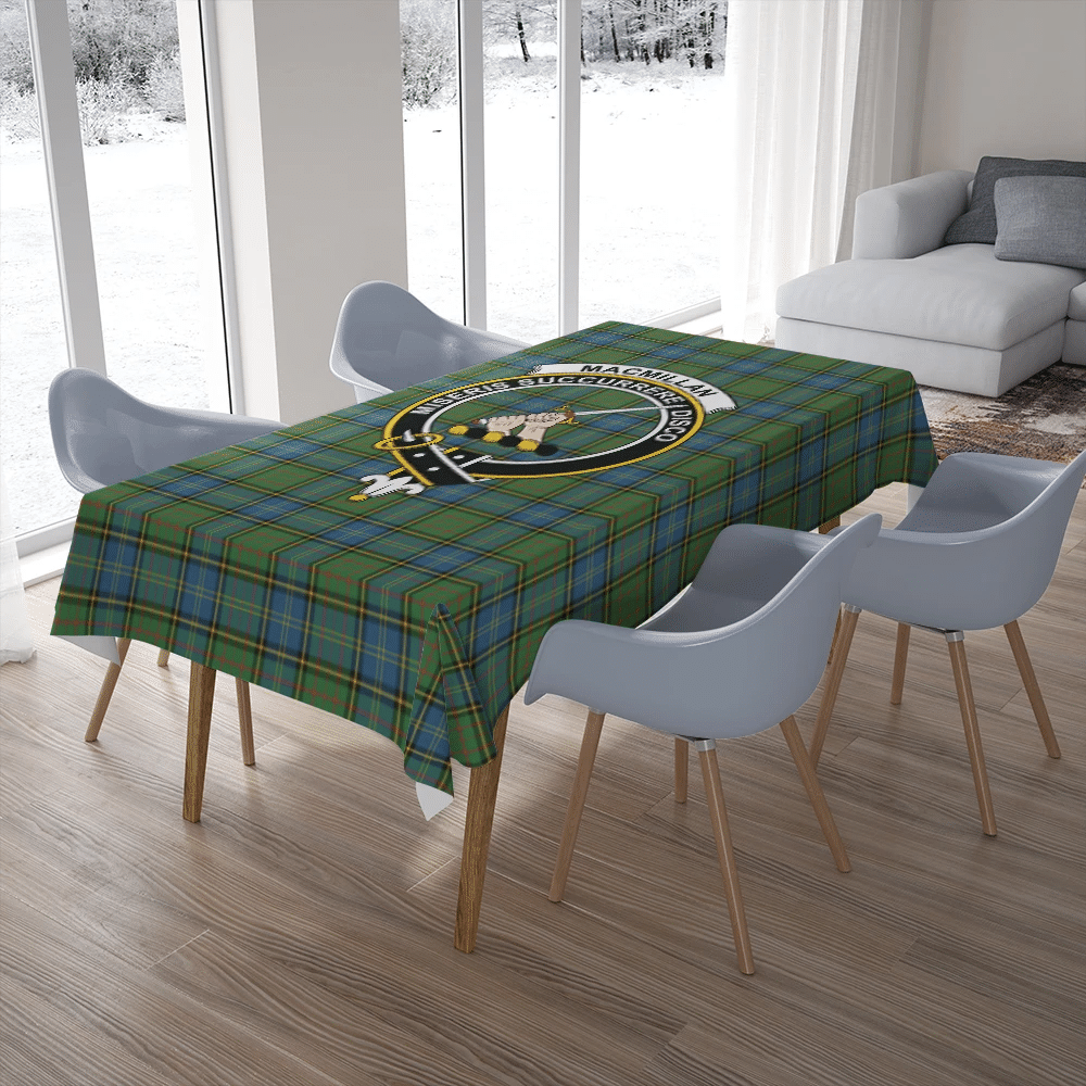 MacMillan Hunting Ancient Tartan Classic Crest Tablecloth