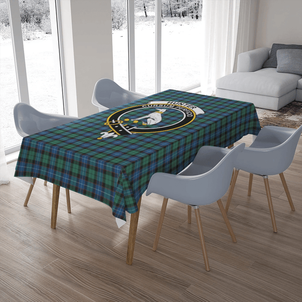 Hunter Ancient Tartan Classic Crest Tablecloth