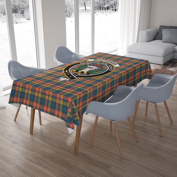 Buchanan Ancient Tartan Classic Crest Tablecloth