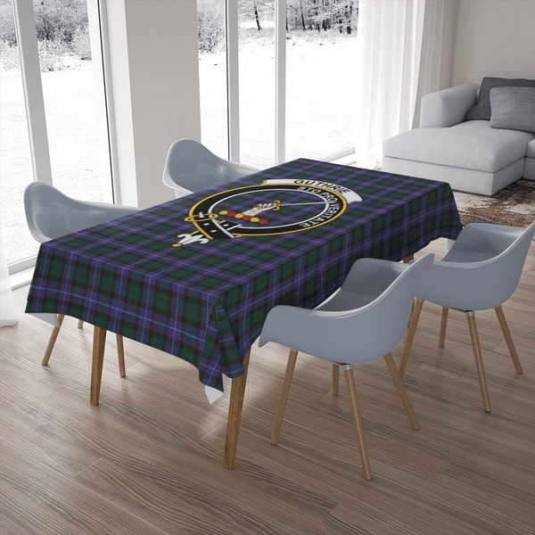 Guthrie Modern Tartan Classic Crest Tablecloth