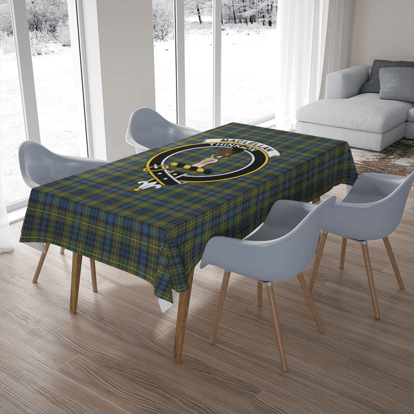 MacLellan Ancient Tartan Classic Crest Tablecloth