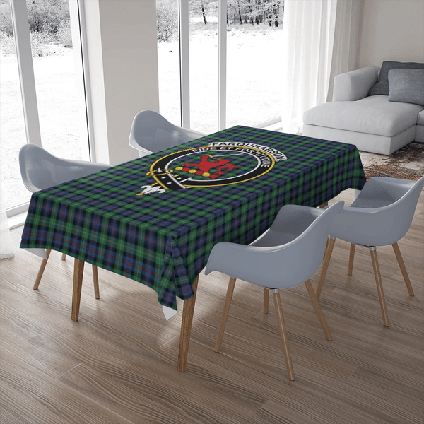 Farquharson Ancient Tartan Classic Crest Tablecloth