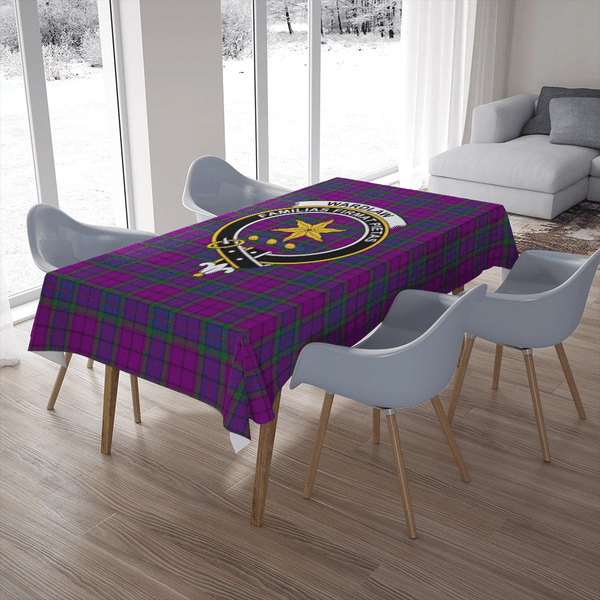 Wardlaw Modern Tartan Classic Crest Tablecloth