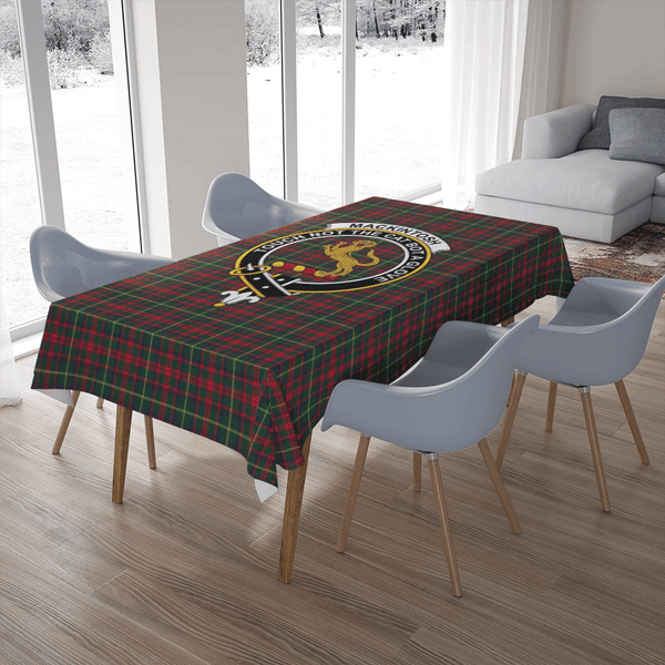 MacKintosh Hunting Modern Tartan Classic Crest Tablecloth