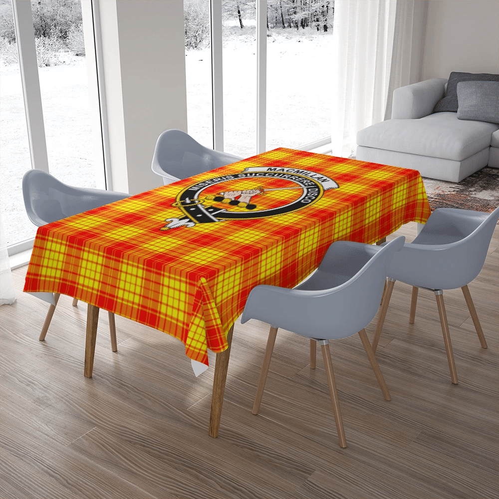 MacMillan Clan Tartan Classic Crest Tablecloth