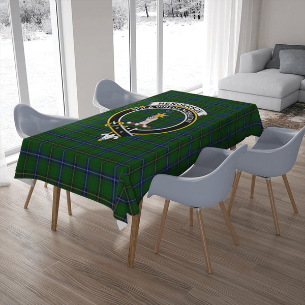 Henderson Modern Tartan Classic Crest Tablecloth