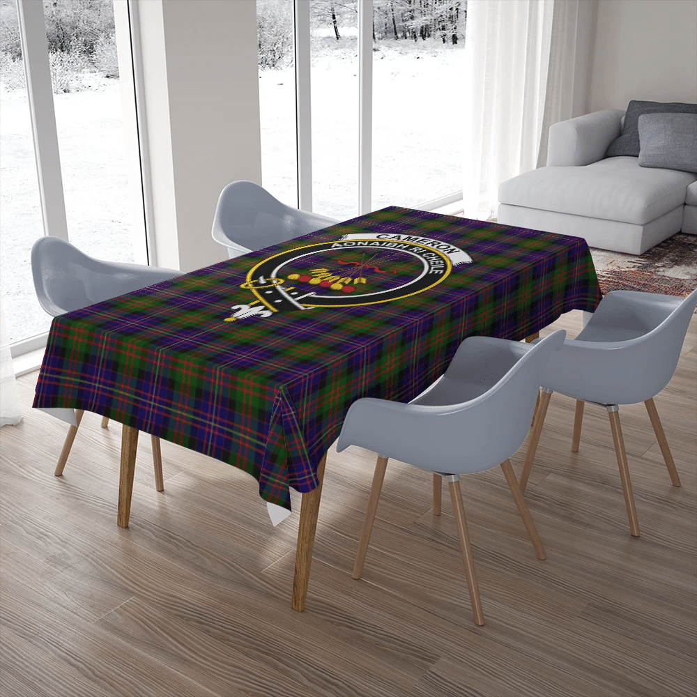 Cameron of Erracht Modern Tartan Classic Crest Tablecloth