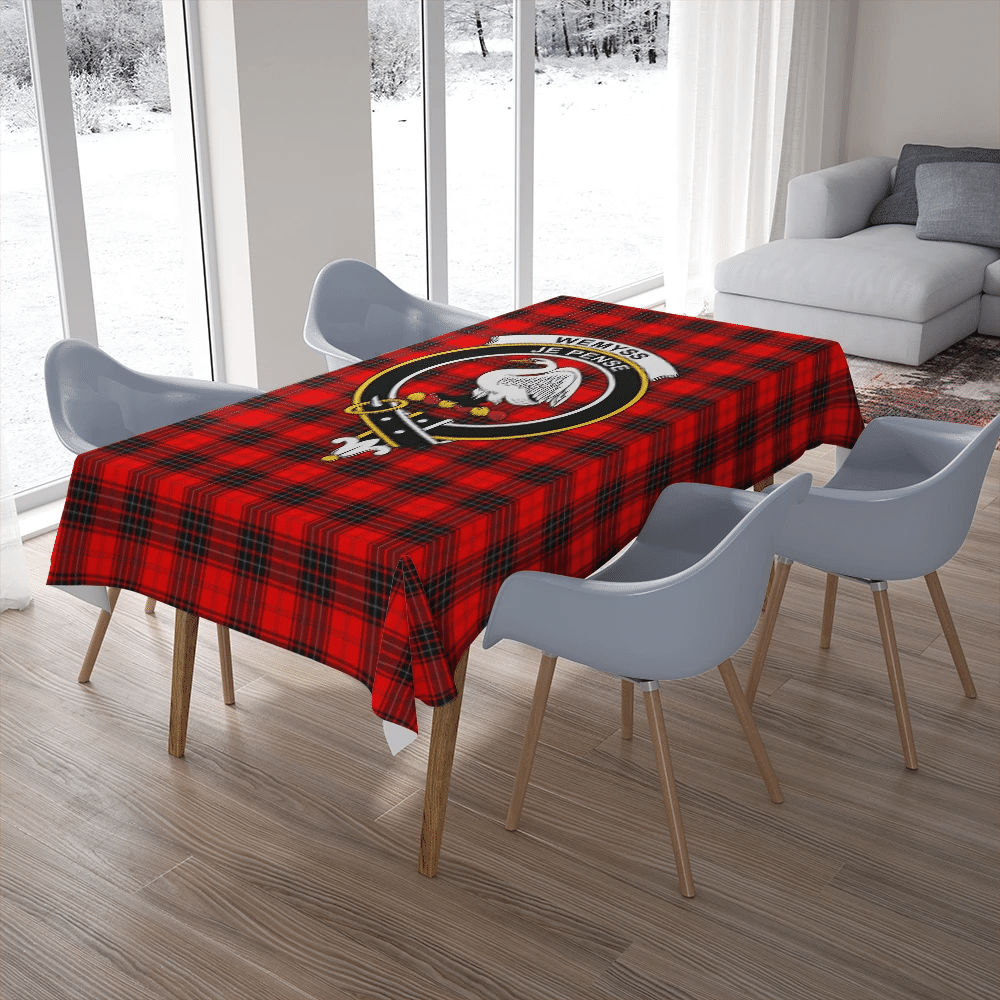 Wemyss Modern Tartan Classic Crest Tablecloth