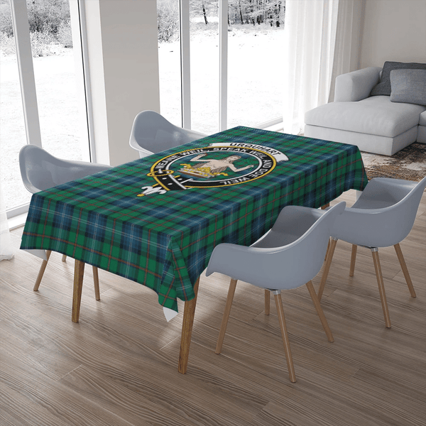 Urquhart Ancient Tartan Classic Crest Tablecloth