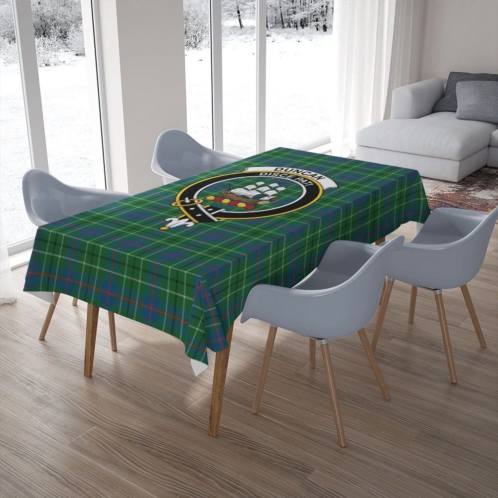 Duncan Ancient Tartan Classic Crest Tablecloth