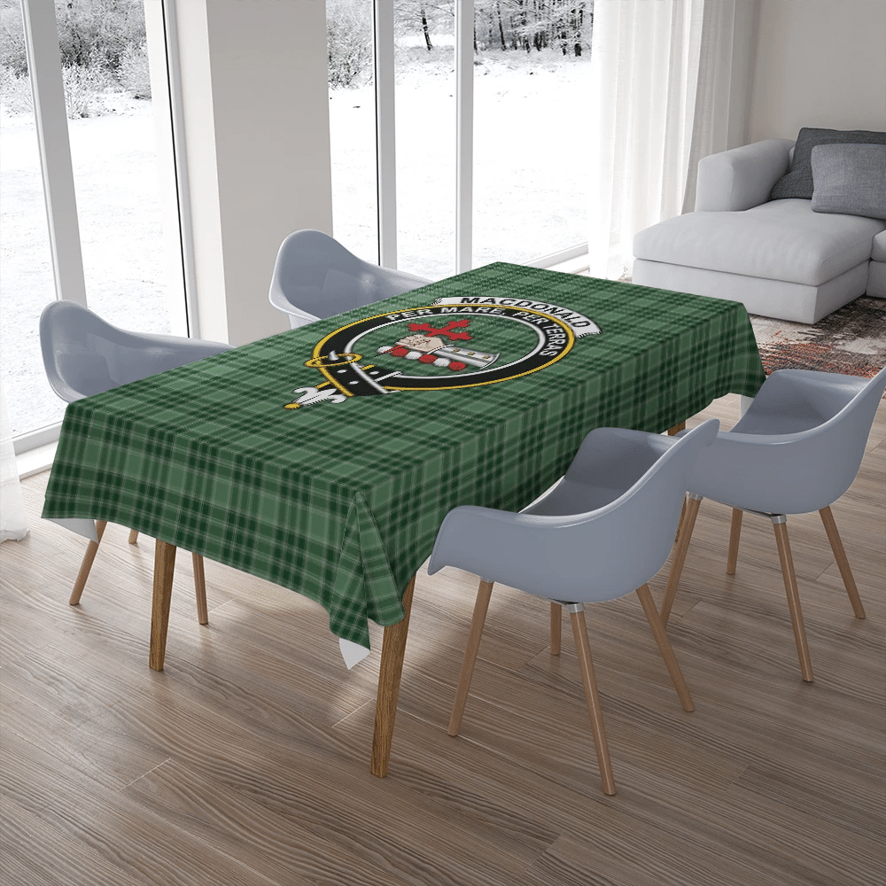 MacDonald Lord of the Isles Hunting Tartan Classic Crest Tablecloth