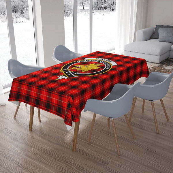 MacIver Modern Tartan Classic Crest Tablecloth