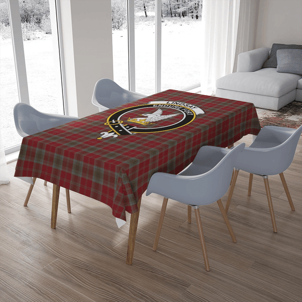 Lindsay Weathered Tartan Classic Crest Tablecloth