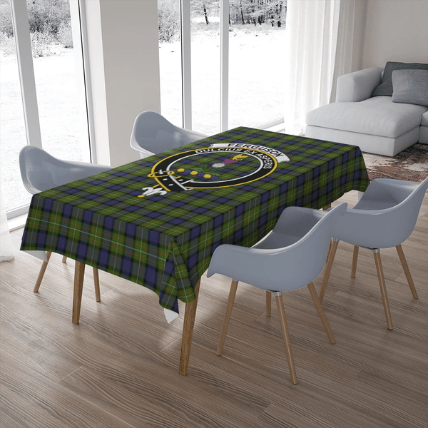 Fergusson Modern Tartan Classic Crest Tablecloth