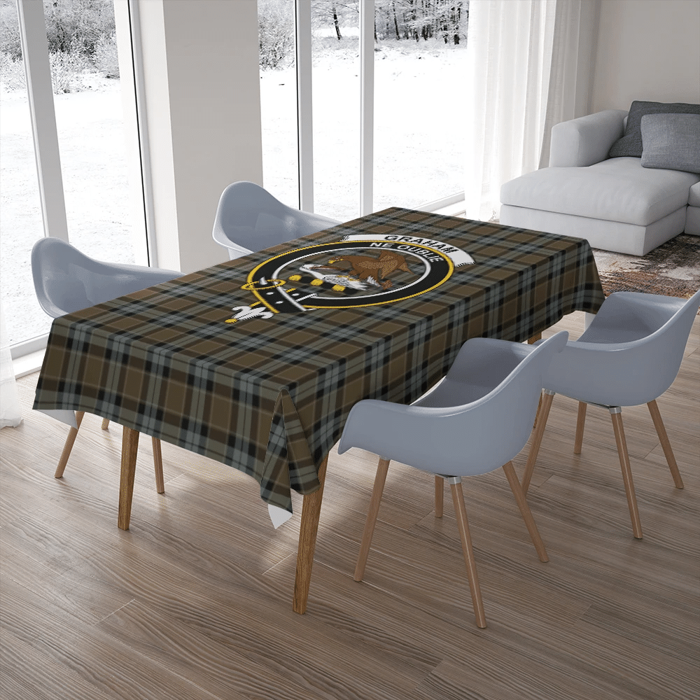 Graham of Menteith Weathered Tartan Classic Crest Tablecloth