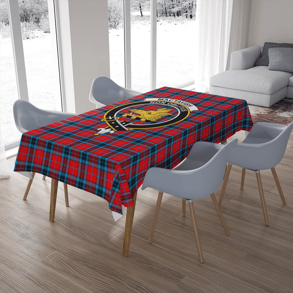 MacTavish Modern Tartan Classic Crest Tablecloth