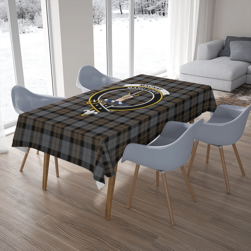 MacKay Weathered Tartan Classic Crest Tablecloth