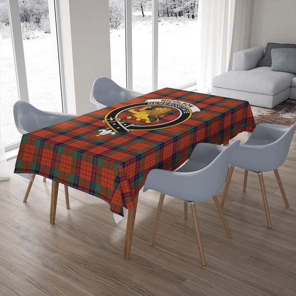 Nicolson Ancient Tartan Classic Crest Tablecloth