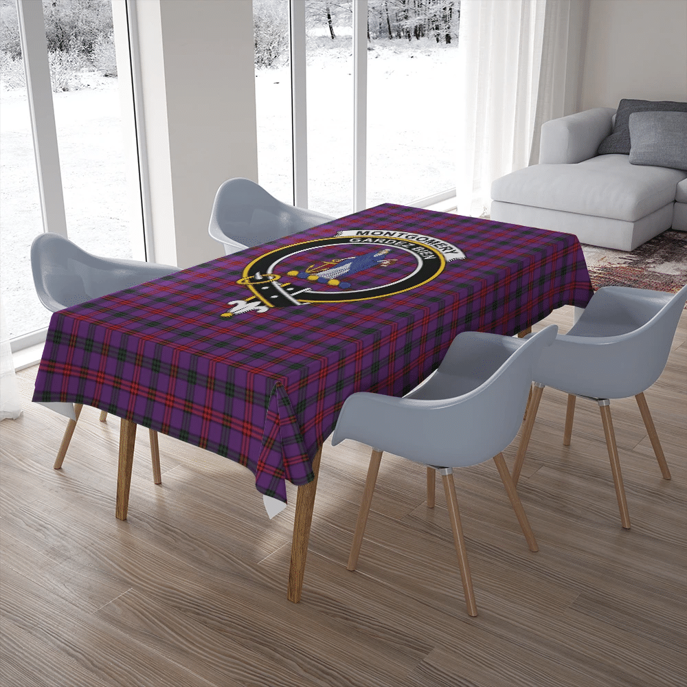 Montgomery Modern Tartan Classic Crest Tablecloth