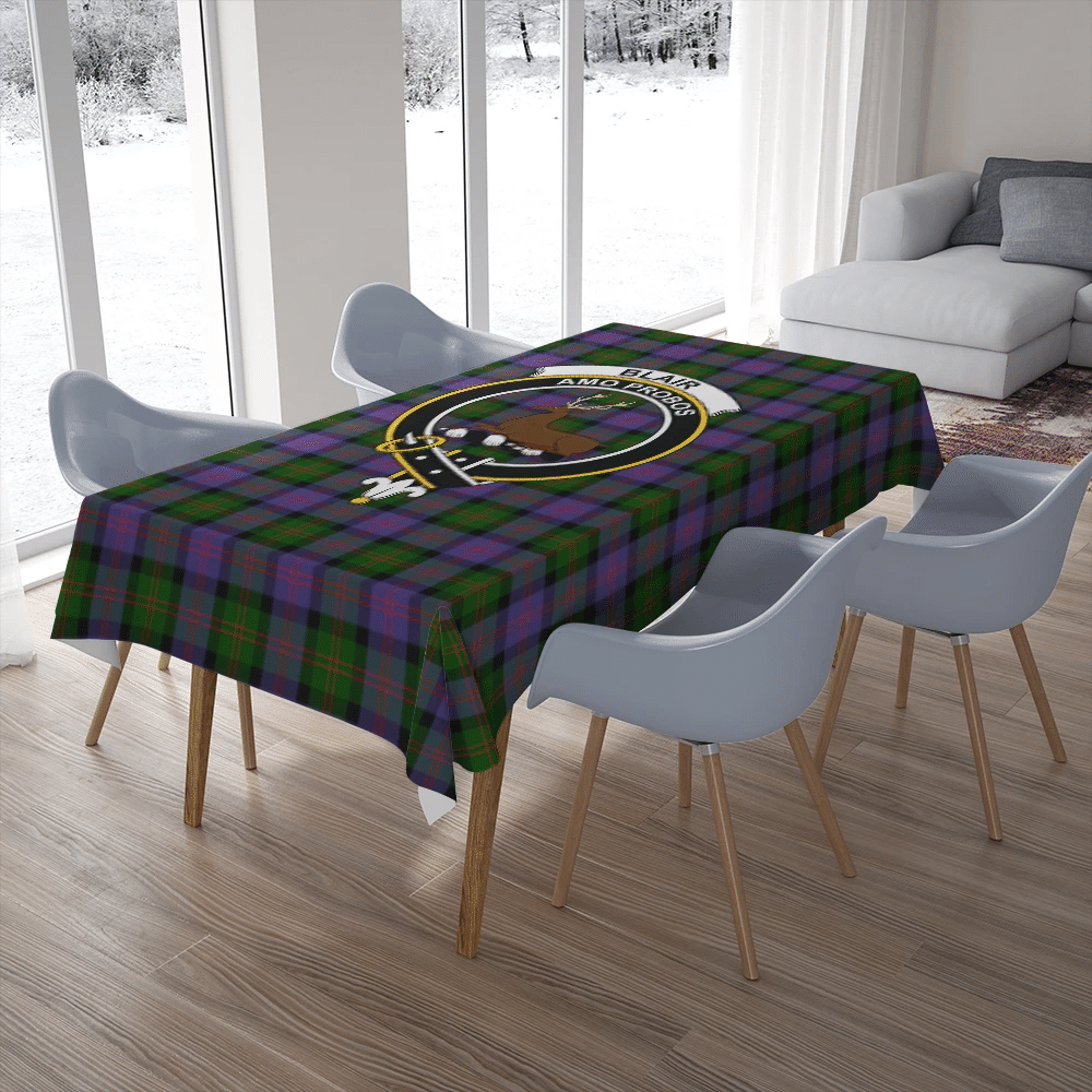 Blair Modern Tartan Classic Crest Tablecloth