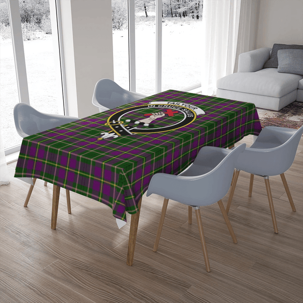 Tailyour Weathered Tartan Classic Crest Tablecloth