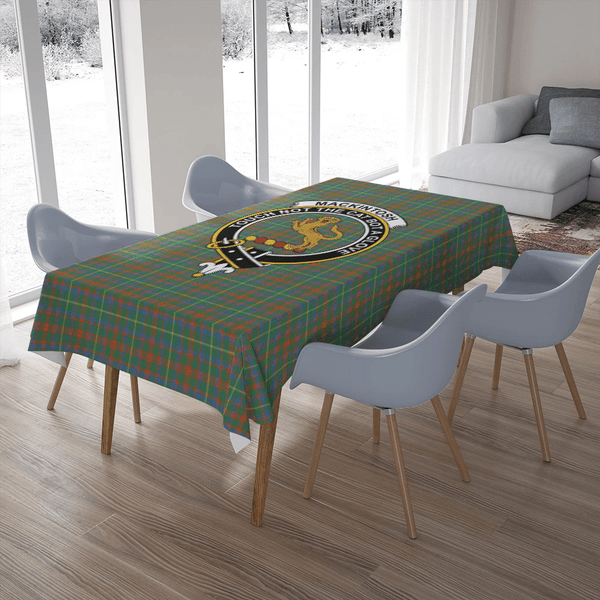 MacKintosh Hunting Ancient Tartan Classic Crest Tablecloth