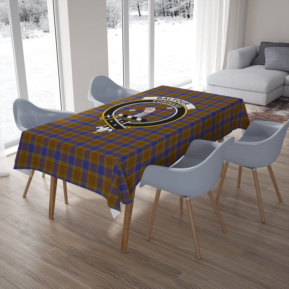 Balfour Modern Tartan Classic Crest Tablecloth