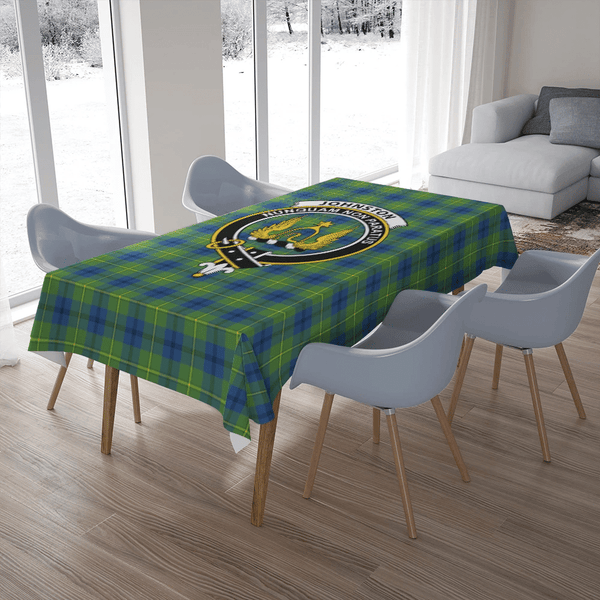 Johnston Ancient Tartan Classic Crest Tablecloth