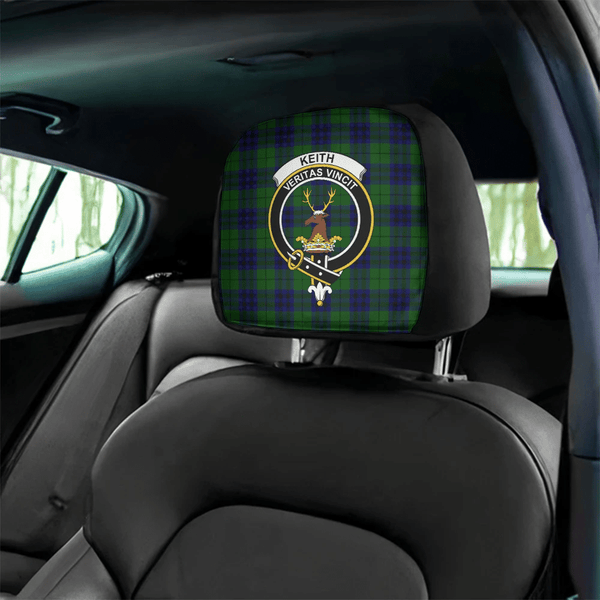 Keith Modern Tartan Classic Crest Headrest Covers