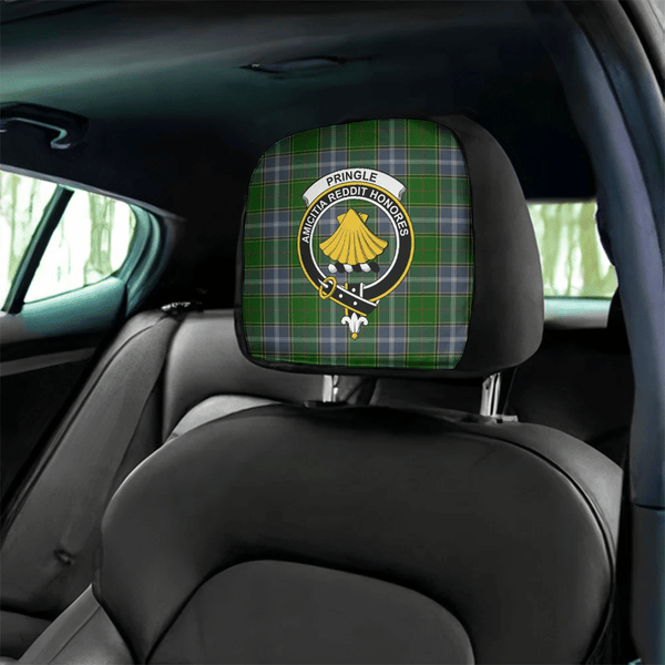 Pringle Tartan Classic Crest Headrest Covers