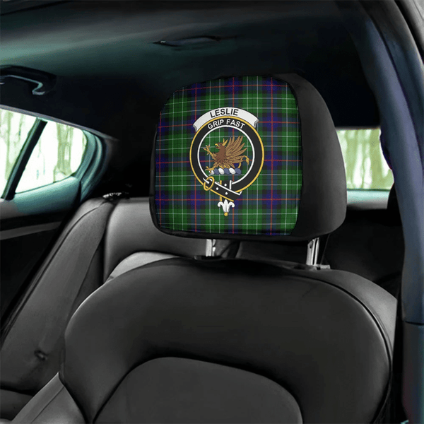 Leslie Hunting Ancient Tartan Classic Crest Headrest Covers