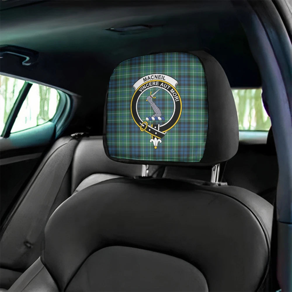 MacNeill of Colonsay Ancient Tartan Classic Crest Headrest Covers