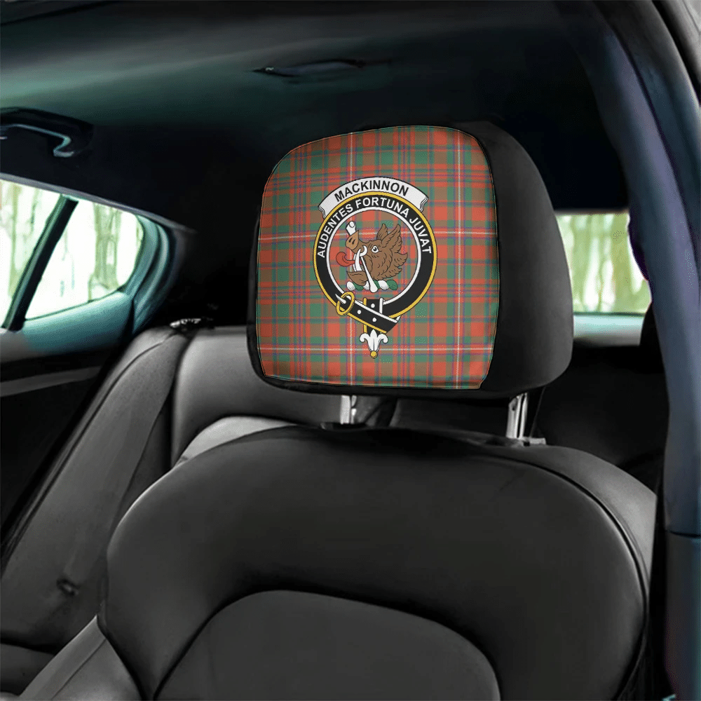 MacKinnon Ancient Tartan Classic Crest Headrest Covers