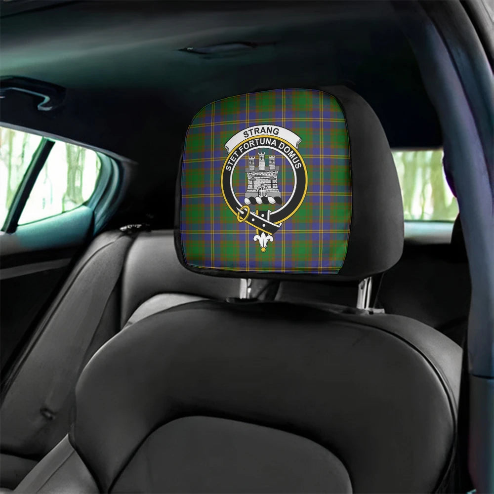 Strange of Balkaskie Tartan Classic Crest Headrest Covers