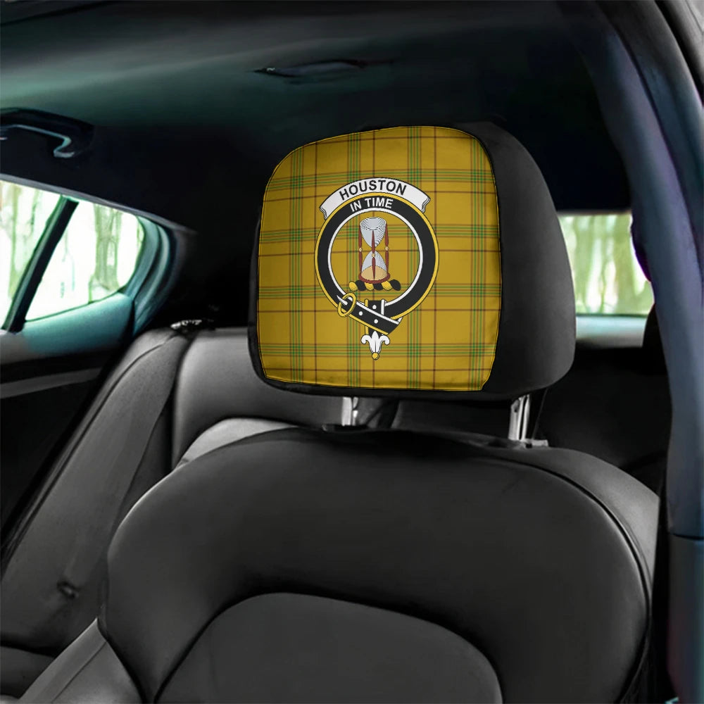 Houston Tartan Classic Crest Headrest Covers