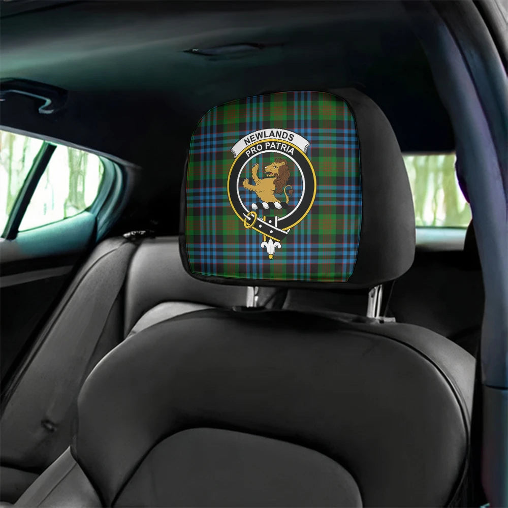 Newlands of Lauriston Tartan Classic Crest Headrest Covers