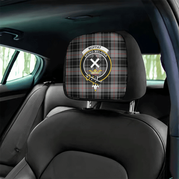 Moffat Modern Tartan Classic Crest Headrest Covers