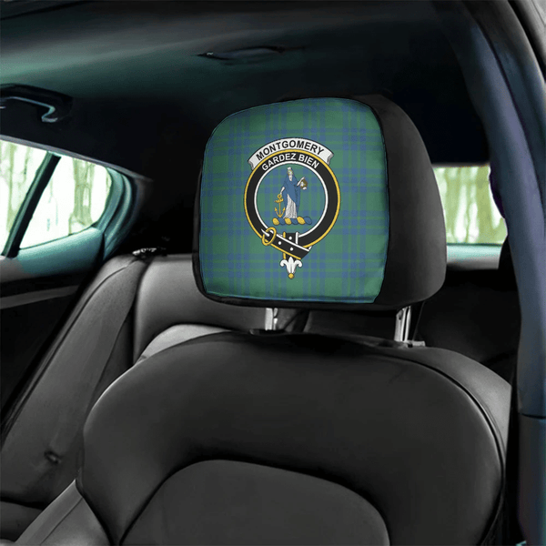 Montgomery Ancient Tartan Classic Crest Headrest Covers