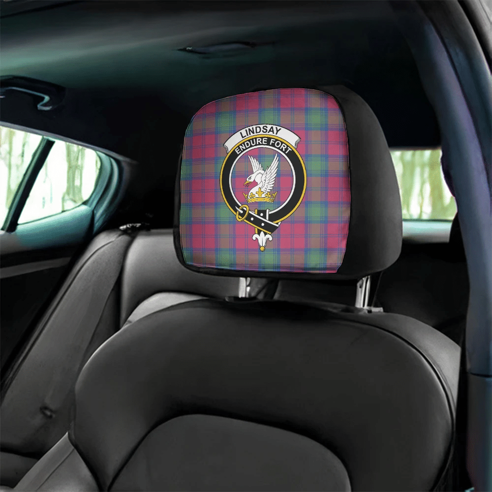 Lindsay Ancient Tartan Classic Crest Headrest Covers